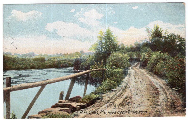 Readfield, Me, Road near Torsey Pond