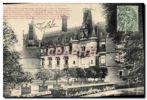 Postcard Old Maintenon Eure et Loir Chateau North Coast