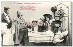 Old Postcard Fantasy humor the Durand family restaurant