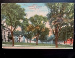 Vintage Postcard 1916 University of Iowa, Campus, Iowa City, Iowa (IA)