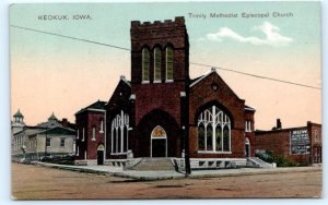 KEOKUK, IA Iowa ~ TRINITY M.E. CHURCH 1909 Lee County PCK Postcard