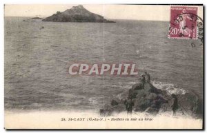 Postcard Old St Cast off sea Rocks