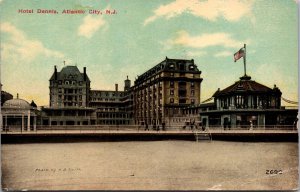 Vtg Atlantic City New Jersey NJ Hotel Dennis 1910s Old View Postcard