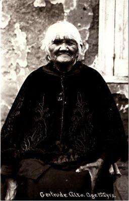 Gertrude Alto Age 122 Native American Postcard