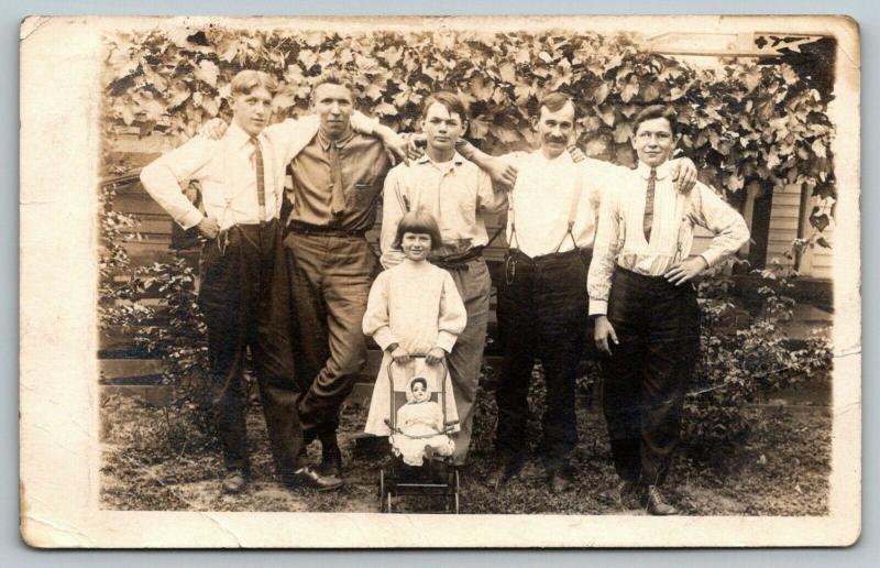 RPPC I Guess Your Daughter Can Come Too And Bring Her Dolly & Buggyc1914 PC