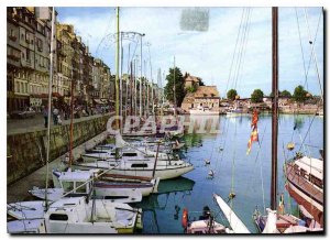 Modern Postcard La Cote Flerie Honfleur Marina quay St. Catherine and Lieuten...