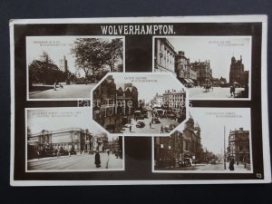 West Midlands WOLVERHAMPTON 5 Image Multiview c1927 RP Postcard