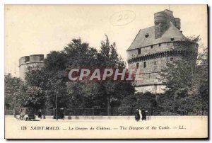 Old Postcard Saint Malo Le Chateau du Donjon