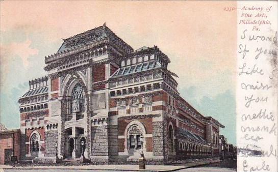 Pennsylvania Philadelphia Academy Of  Fine Art  1906