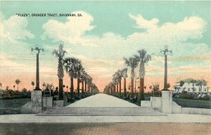 Postcard C-1910 Georgia Savannah Plaza Granger Tract GA24-1286