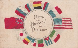 1900-1910s; United For Humanity And Democracy, World Flags