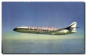 Old Postcard Jet Aviation Caravelle Air France Middle Courier