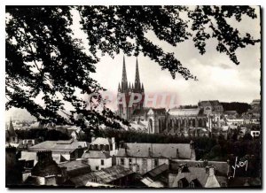 Postcard Modern in Quimper general view taken Frugy