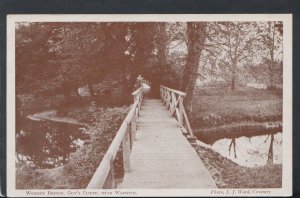 Warwickshire Postcard - Wooden Bridge, Guy's Cliffe, Near Warwick   RS19294