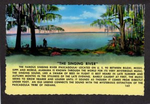 MS Painting Josie's Singing River Pottery Gautier Mississippi Postcard Biloxi