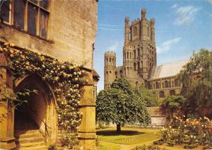 BR90463 ely cathedral west tower from the old deanery  uk