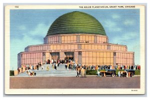 Adler Planetarium Grant Park Chicago Illinois IL Linen Postcard N19