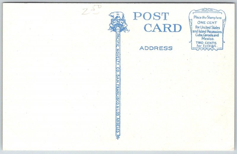 San Jose California 1920s Postcard Scottish Rite Temple