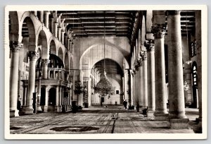 RPPC Syria Damas Vue de la Grande Mosque Amawi 1962 to Kemmer in FL Postcard E30