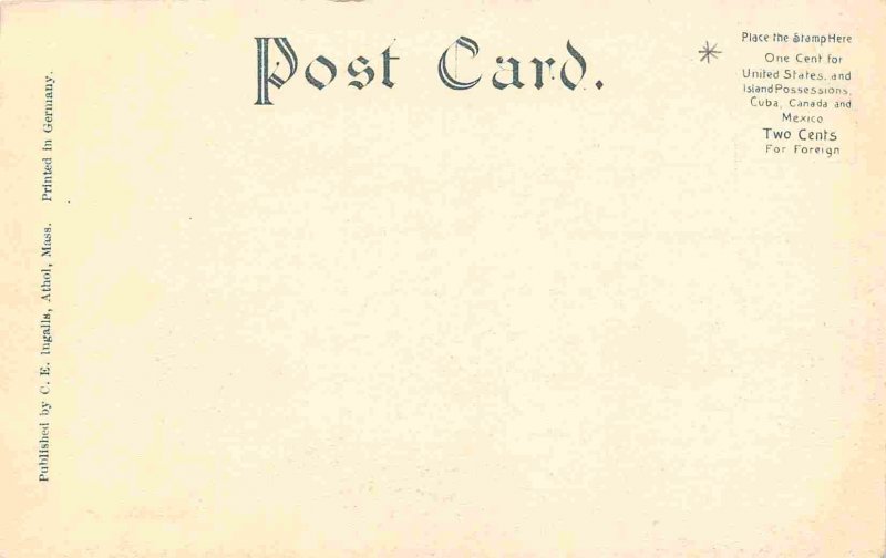 High School Athol Massachusetts 1905c postcard