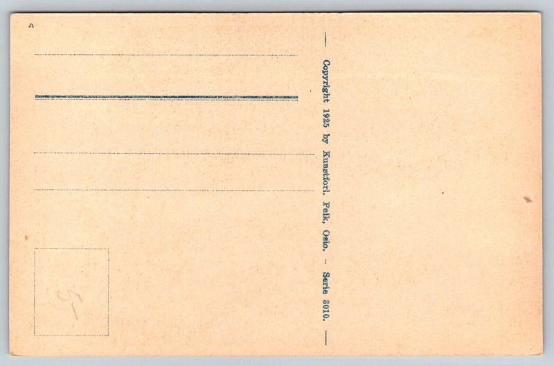 1925  Ancient Costumes   Setesdal  Norway  Postcard