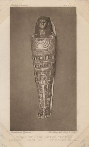 Heru Netch Tefef Egyptian Mummy Antique Tomb Egypt Postcard