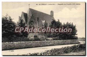 Postcard Old Croisic Loire Inf Chapel of the Crucifix