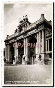 Old Postcard Brussels Cinquantenaire Center of & # 39Arcade
