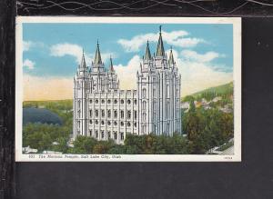 Mormon Temple,Salt Lake City,UT Postcard 