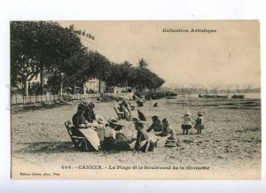 191808 FRANCE CANNES Boulevard Croisette Vintage postcard