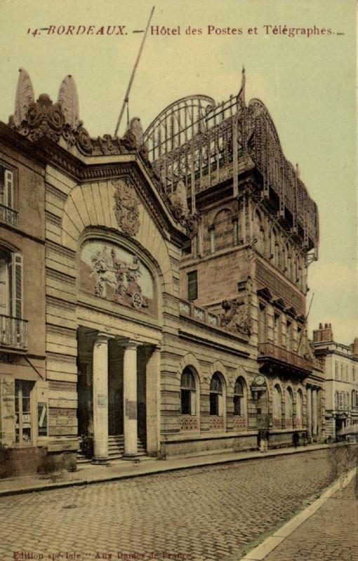 CPA BORDEAUX Hotel des Postes et Télégraphes (1398)