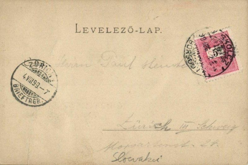 hungary, MISKOLC, Miskolez környékéról Felsö-Hámorról (1899) Postcard