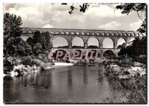 Modern Postcard The Roman aqueduct Pont du Gard built before the Christian er...