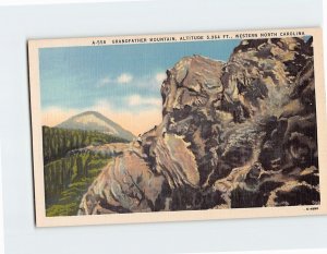 Postcard Grandfather Mountain, Western North Carolina