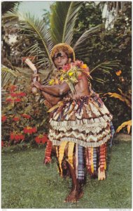 Club Dancer, Fijian Mekes Performed by Men, Fiji, 1940-1960s