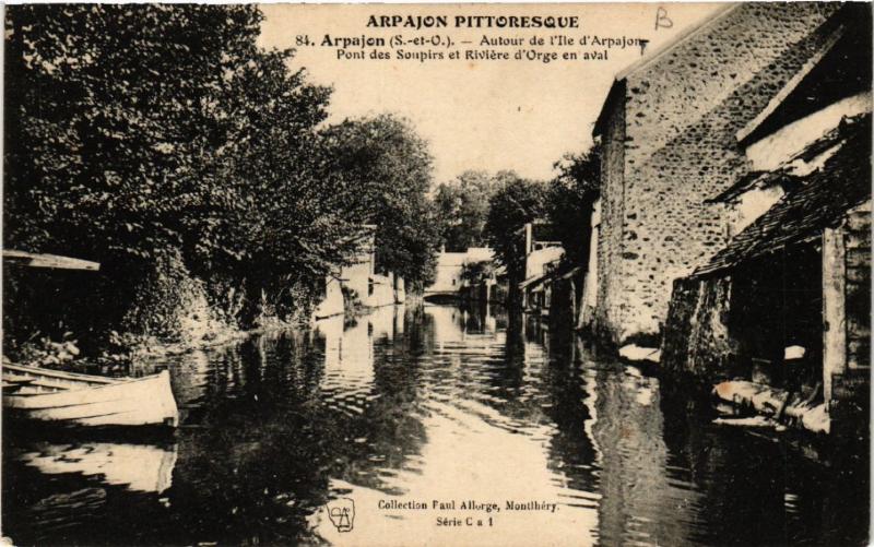 CPA ARPAJON - Autour de l'Ile d'ARPAJON - Pont des Soupirs (489187)