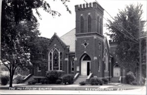 Real Photo Postcard The Methodist Church in Glenwood, Iowa