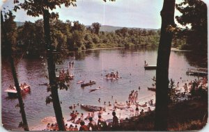 Echo Lake Vacation Valley Resort Aluminum Surf Boards PA Postcard - A12 