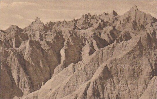 Southeast View Of The Pinnacles Badlands Nat Monument South Dakota Albertype