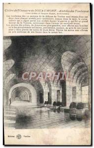 Old Postcard Cloitre L & # 39Ossuaire Douaumont Alveoles Tombs