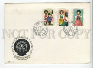 445976 Liechtenstein 1977 year FDC National costumes