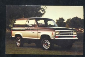 1987 FORD BRONCO II VINTAGE CAR DEALER ADVERTISING POSTCARD BRONCO 2