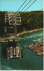 VINTAGE POSTCARD SPANISH AEROCAR OVER THE WHIRL POOL NIAGARA FALLS CANADA