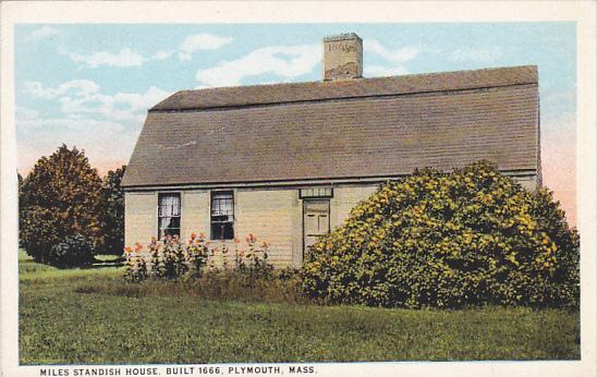 Massachusetts Plymouth Miles Standish House Built 1666
