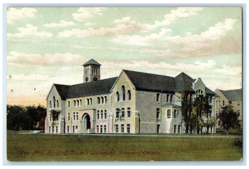 c1905 New Arts Building Queen's University Kingston Ontario Canada Postcard