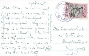 GUATEMALA SCOTT C174 TENNIS AIRMAIL STAMP TO USA POSTCARD 1959