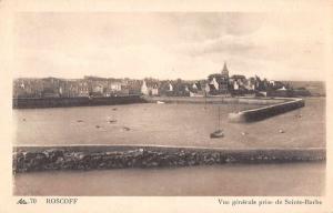 Roscoff France general view prise de Sante-Barbe antique pc Z40392