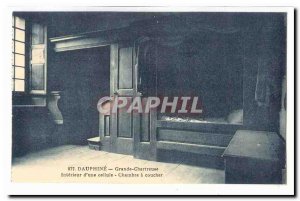 Dauphine Grande Chartreuse Postcard Old Interieur d & # 39A cell Bedroom