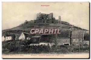 Old Postcard Auvergne Murols ruins of the castle