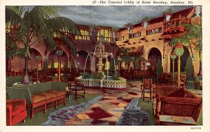 The Colorful Lobby of Hotel Hershey Hershey, Pennsylvania PA s 